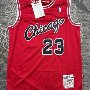 Mitchell & Ness Michael Jordan Red Chicago Bulls Jersey